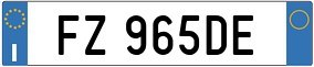 Truck License Plate
